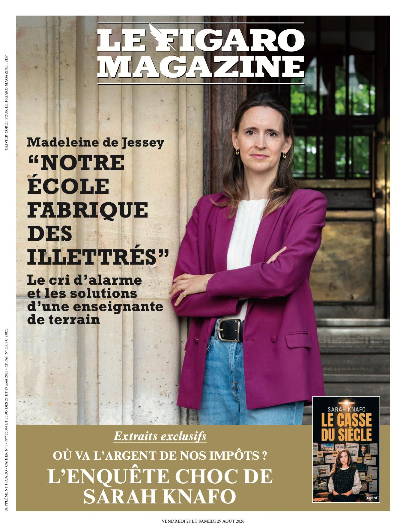 Une du Figaro Magazine consacrée à Madeleine de Jessey