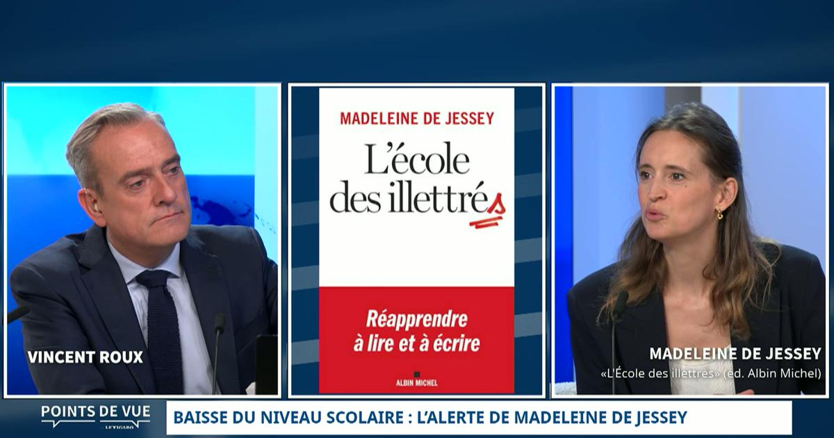 Madeleine de Jessey face à Vincent Roux dans Points de Vue sur Le Figaro TV